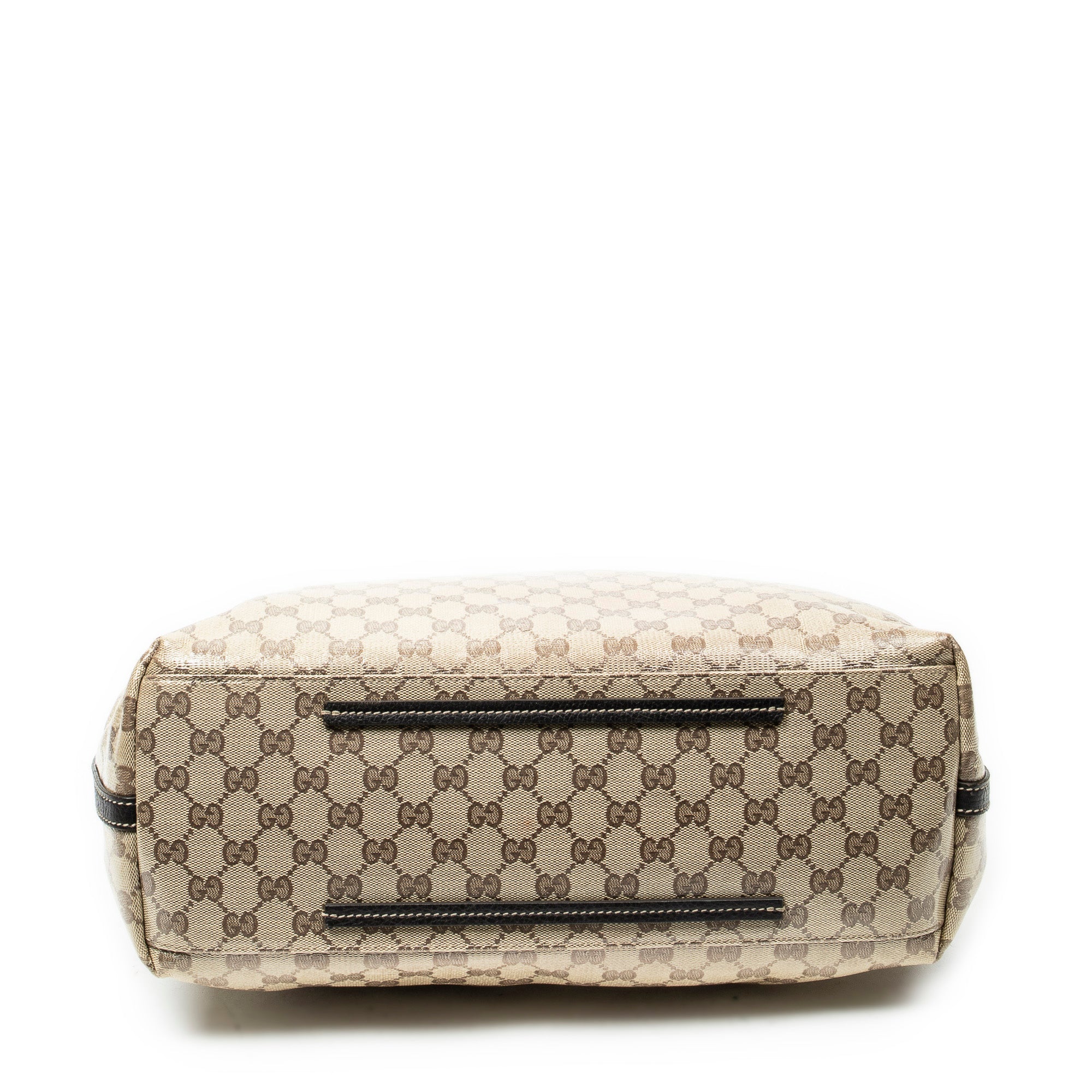 Bolso Bandolera Gifford Tote Lona Recubierta de Cristal Monogramada Marrón
