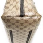 Bolso Bandolera Gifford Tote Lona Recubierta de Cristal Monogramada Marrón