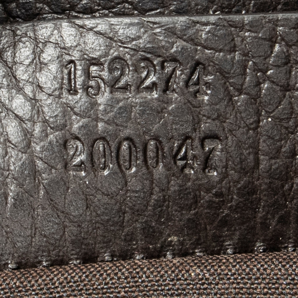 Bolso Bandolera Gifford Tote Lona Recubierta de Cristal Monogramada Marrón
