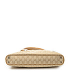 Shoulder Bag Horizontal Jacquard Tote Tan Monogrammed Canvas