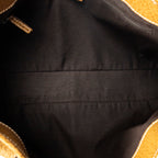 Shoulder Bag Horizontal Jacquard Tote Tan Monogrammed Canvas