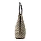 Shoulder Bag Vertical Tote Brown Supreme Coated Canvas