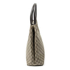 Shoulder Bag Vertical Tote Brown Supreme Coated Canvas