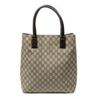 Shoulder Bag Vertical Tote Brown Supreme Coated Canvas