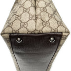 Shoulder Bag Vertical Tote Brown Supreme Coated Canvas