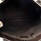 Shoulder Bag Vertical Tote Brown Supreme Coated Canvas