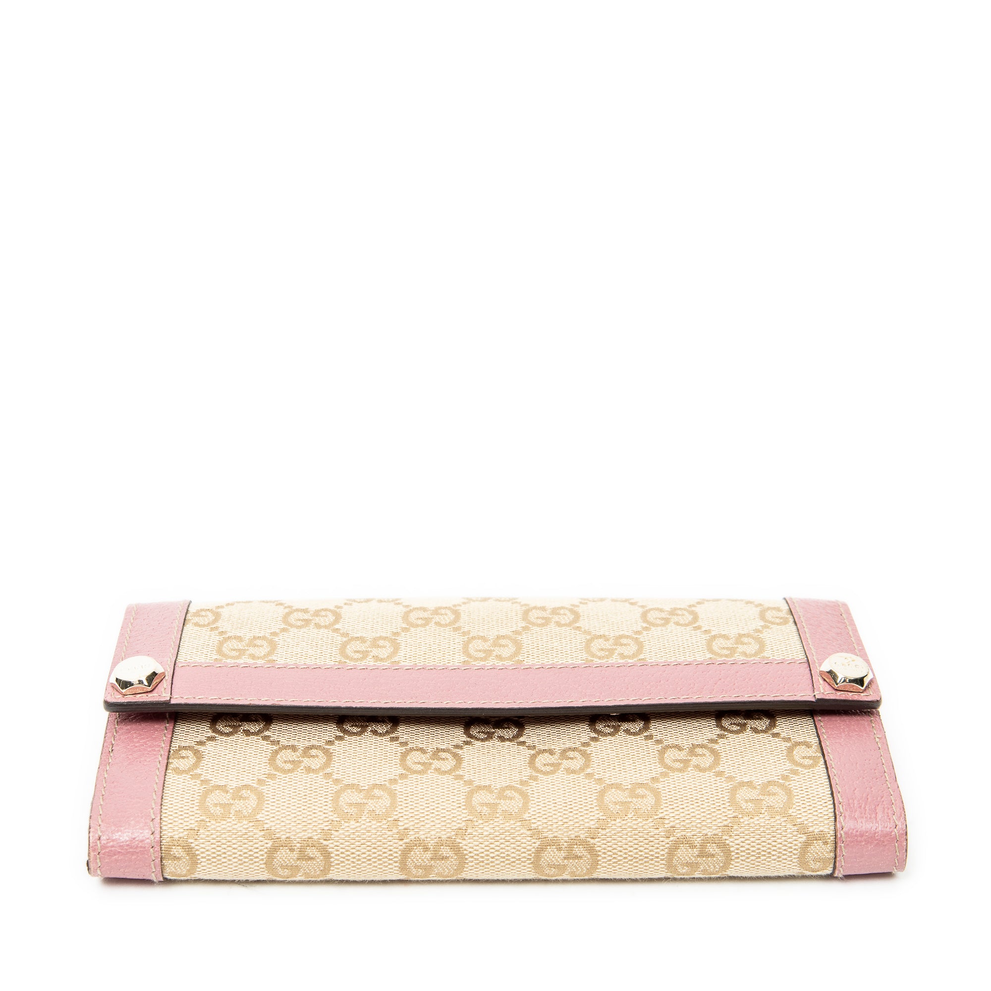 Wallet Charmy Continental Wallet Beige Monogrammed Canvas