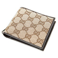 Wallet Web Bifold Wallet Beige Monogrammed Canvas