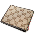 Wallet Web Bifold Wallet Beige Monogrammed Canvas