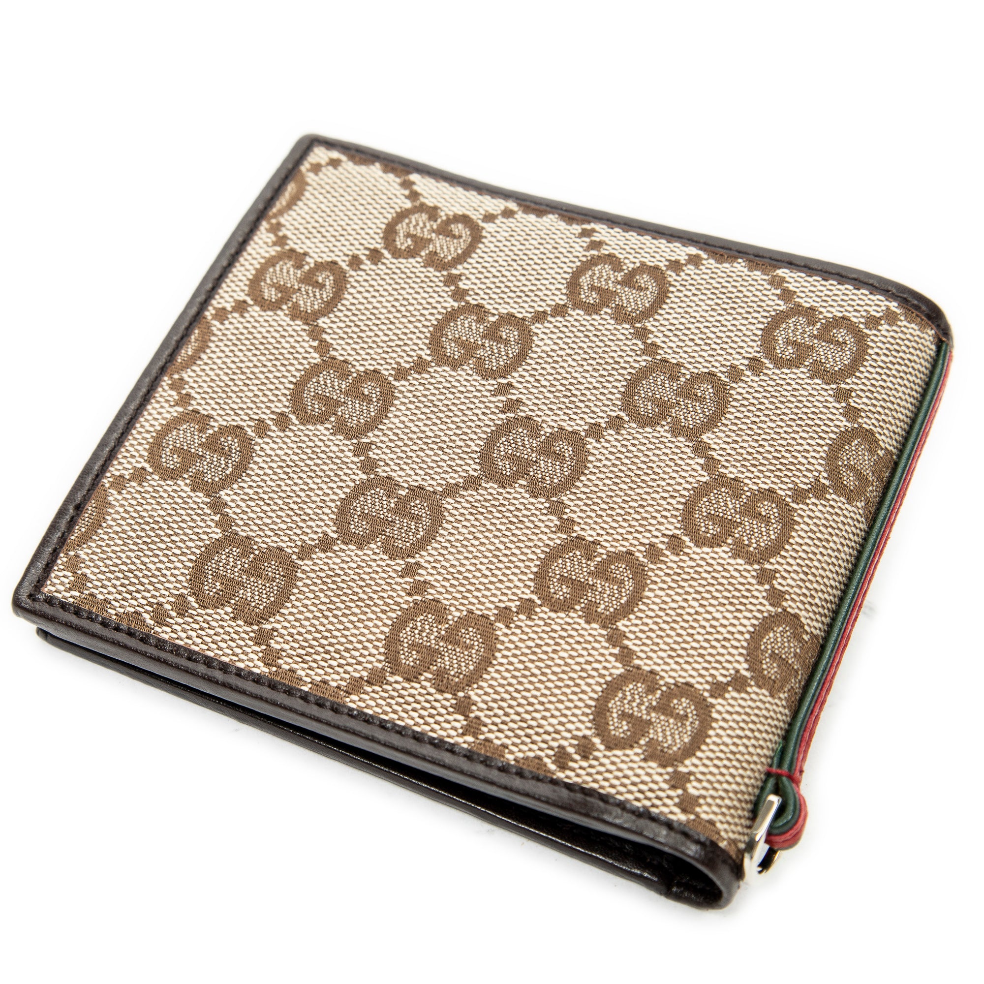 Wallet Web Bifold Wallet Beige Monogrammed Canvas