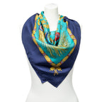 Scarf Scarf Navy 100% Twill Silk