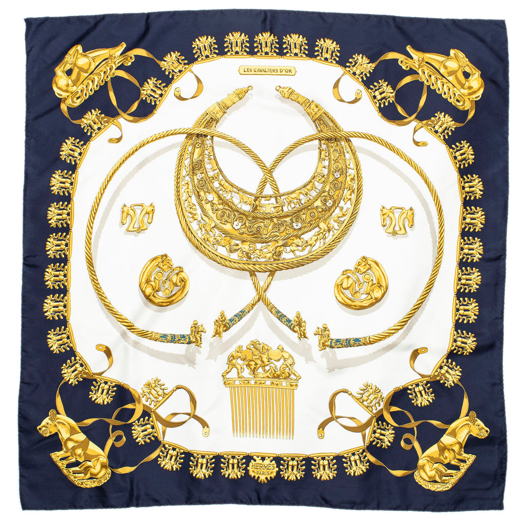 Scarf Scarf Navy 100% Twill Silk