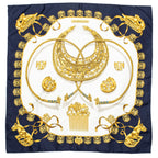 Scarf Scarf Navy 100% Twill Silk