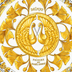 Scarf Scarf Ivory 100% Jacquard Silk