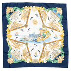 Scarf Scarf Blue 100% Twill Silk