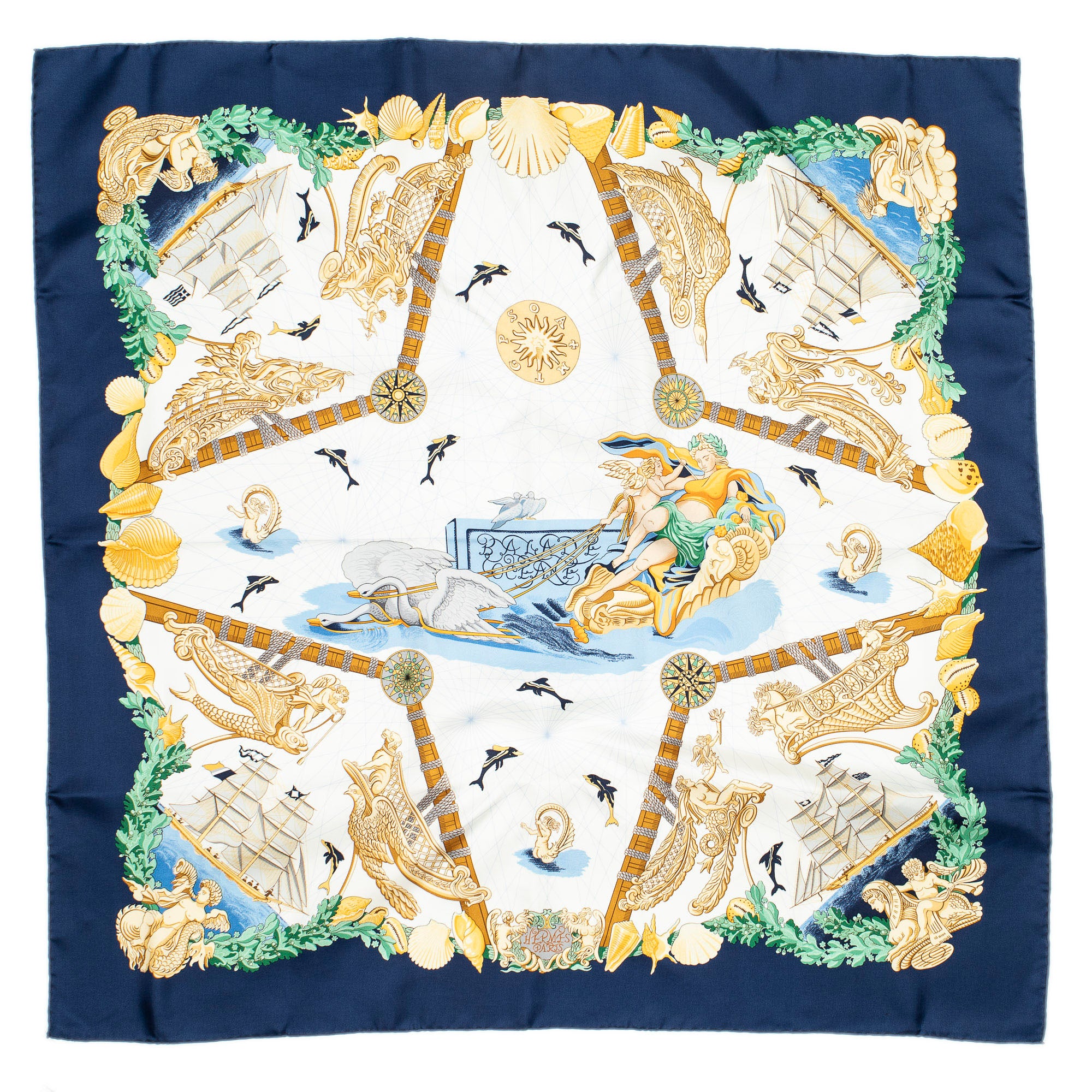 Scarf Scarf Blue 100% Twill Silk