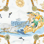Scarf Scarf Blue 100% Twill Silk