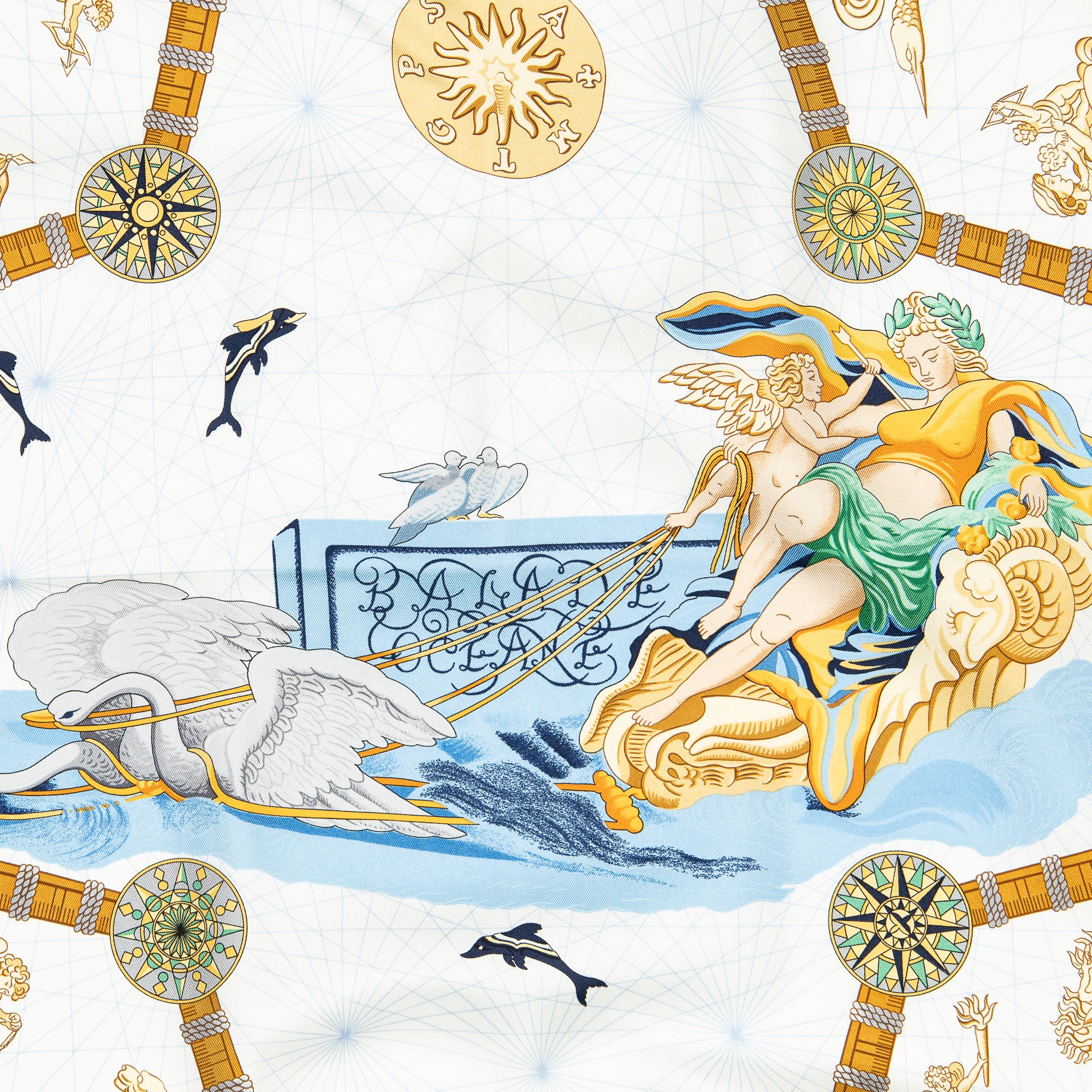Scarf Scarf Blue 100% Twill Silk
