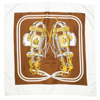 Scarf Scarf White 100% Twill Silk