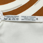 Scarf Scarf White 100% Twill Silk