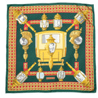 Scarf Scarf Green 100% Twill Silk