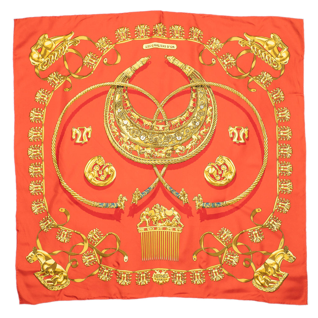 Scarf Scarf Red 100% Twill Silk