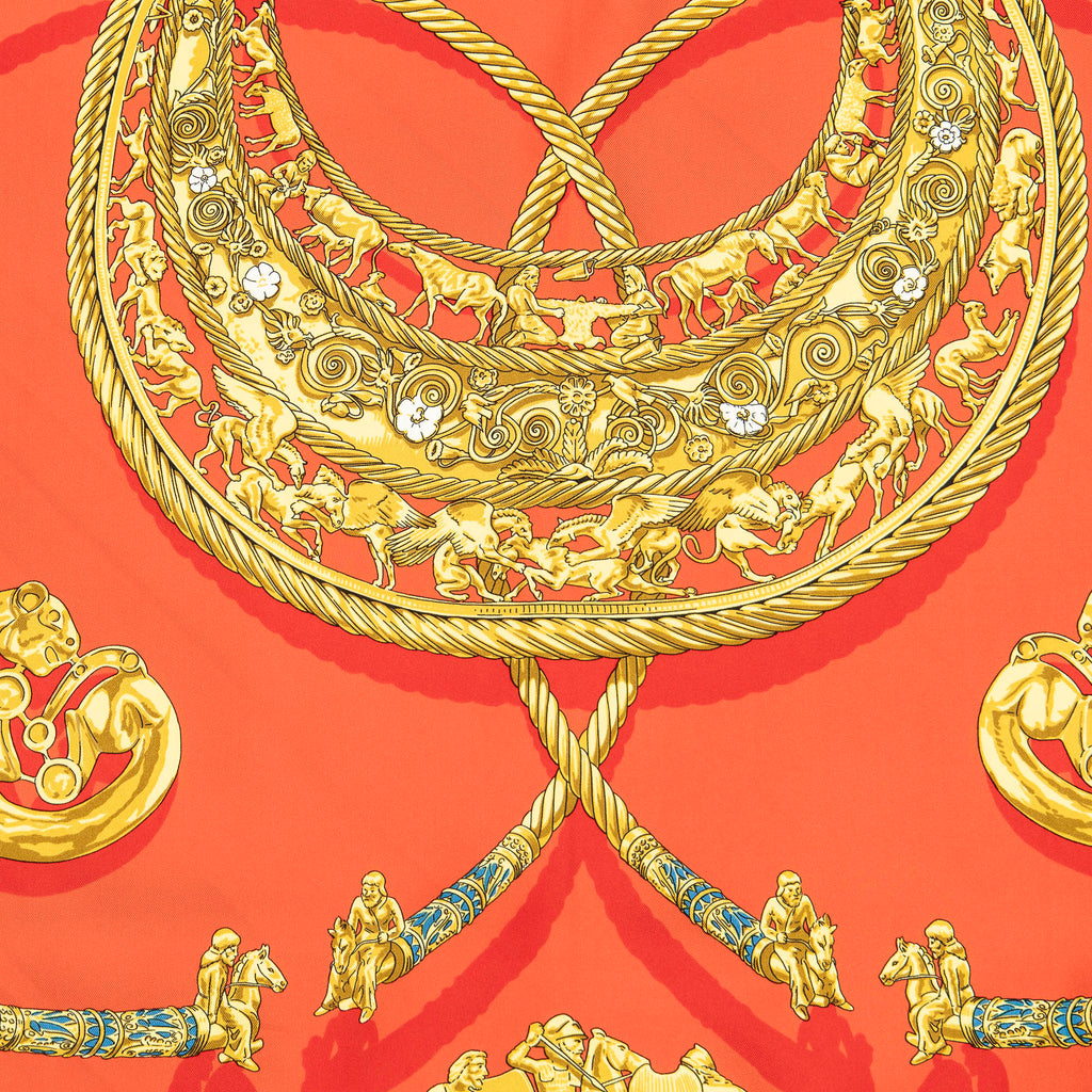 Scarf Scarf Red 100% Twill Silk