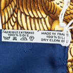 Scarf Scarf Blue 100% Jacquard Silk