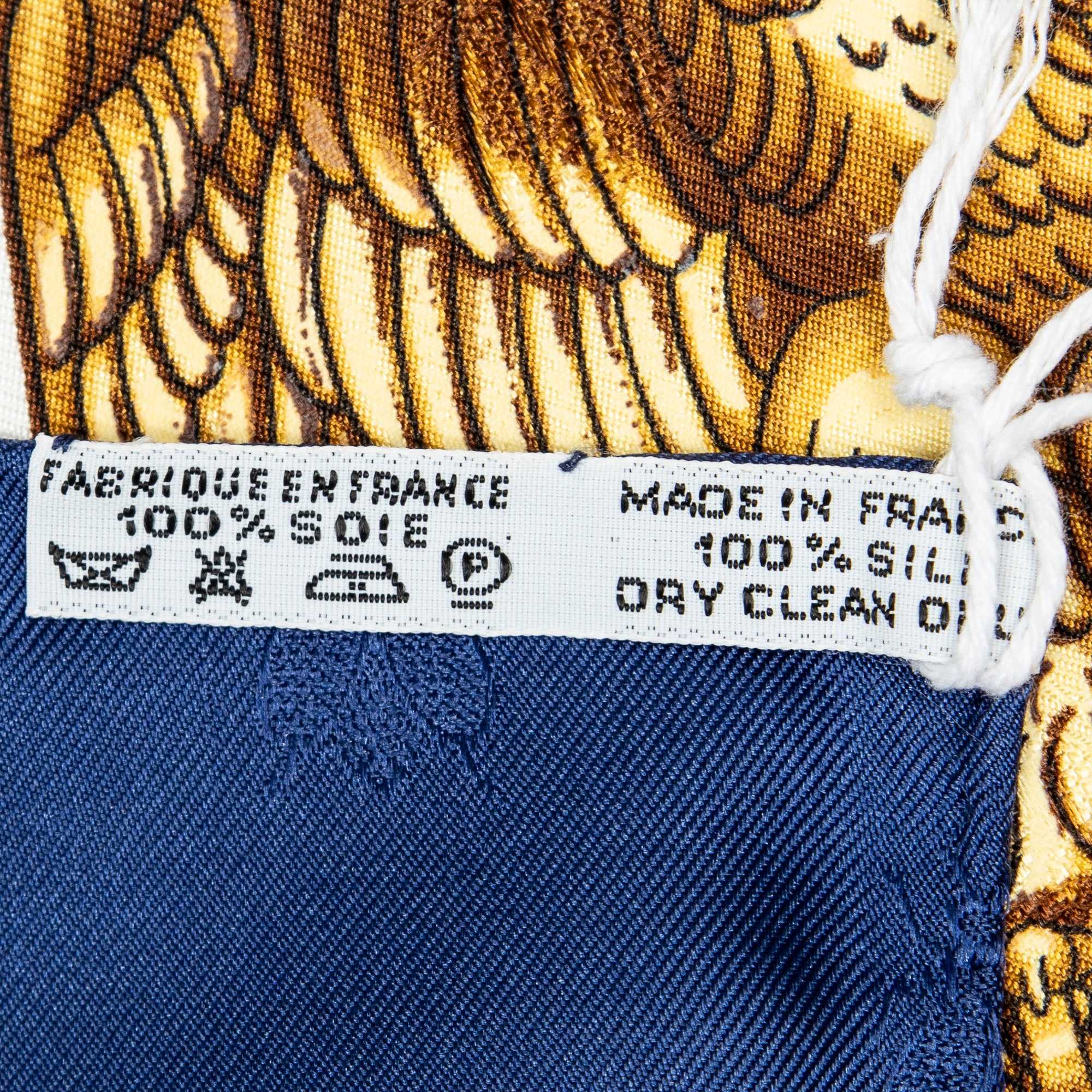 Scarf Scarf Blue 100% Jacquard Silk