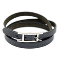 Bracelet Behapi Triple Tour Bracelet Black Swift Leather