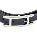 Bracelet Behapi Triple Tour Bracelet Black Swift Leather