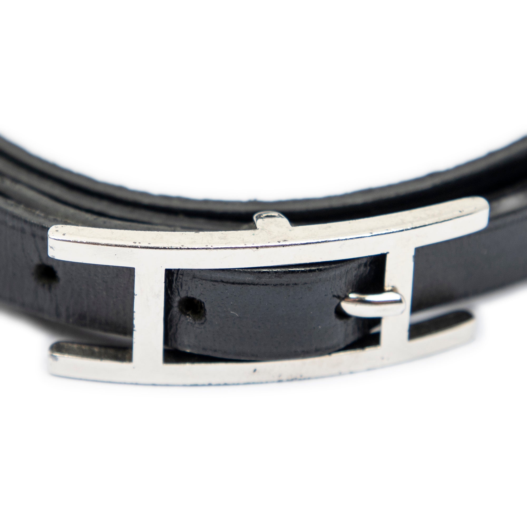 Bracelet Behapi Triple Tour Bracelet Black Swift Leather