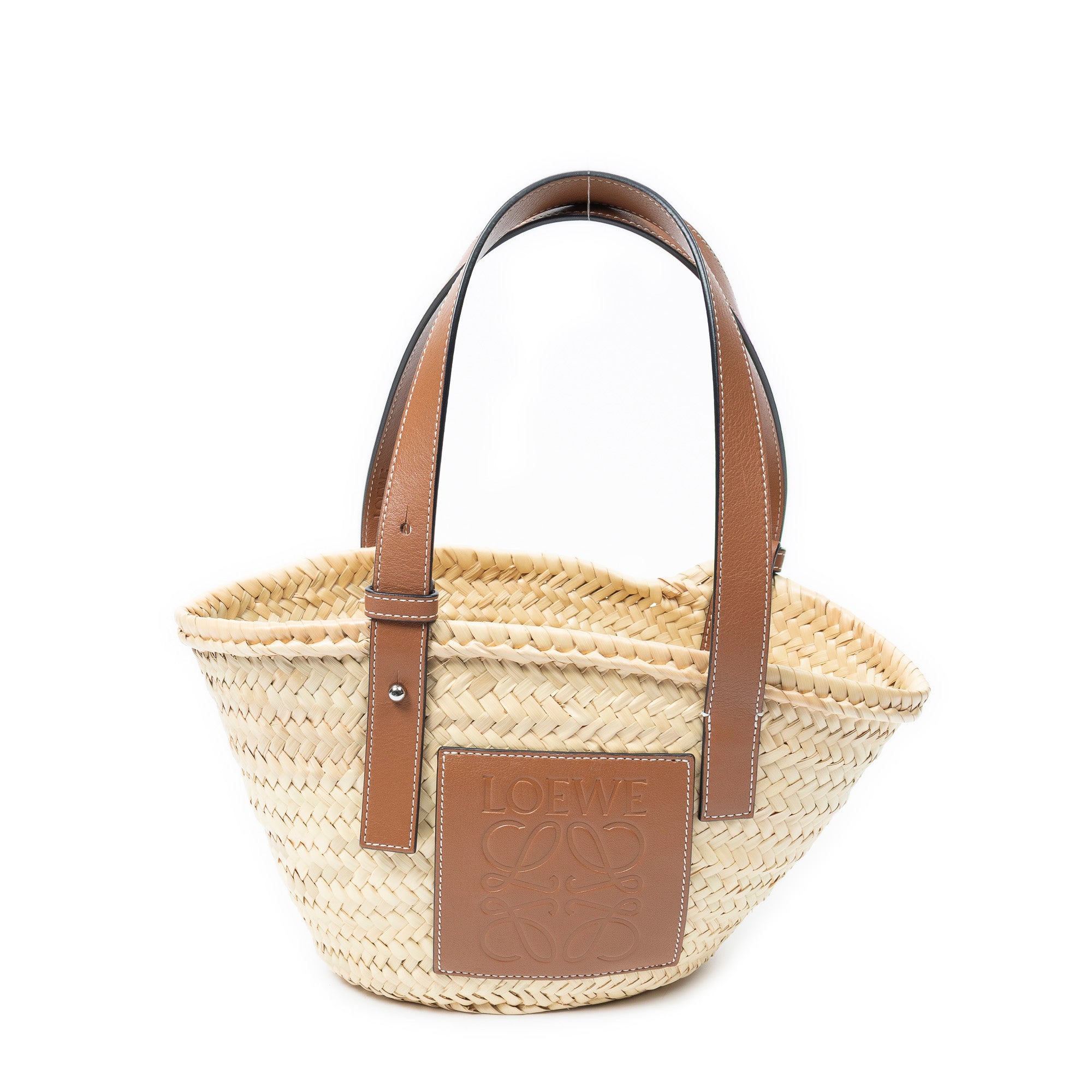Handbag Small Panier Basket Natural Raffia Canvas