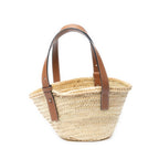 Handbag Small Panier Basket Natural Raffia Canvas