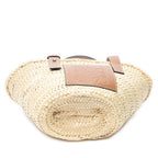 Handbag Small Panier Basket Natural Raffia Canvas