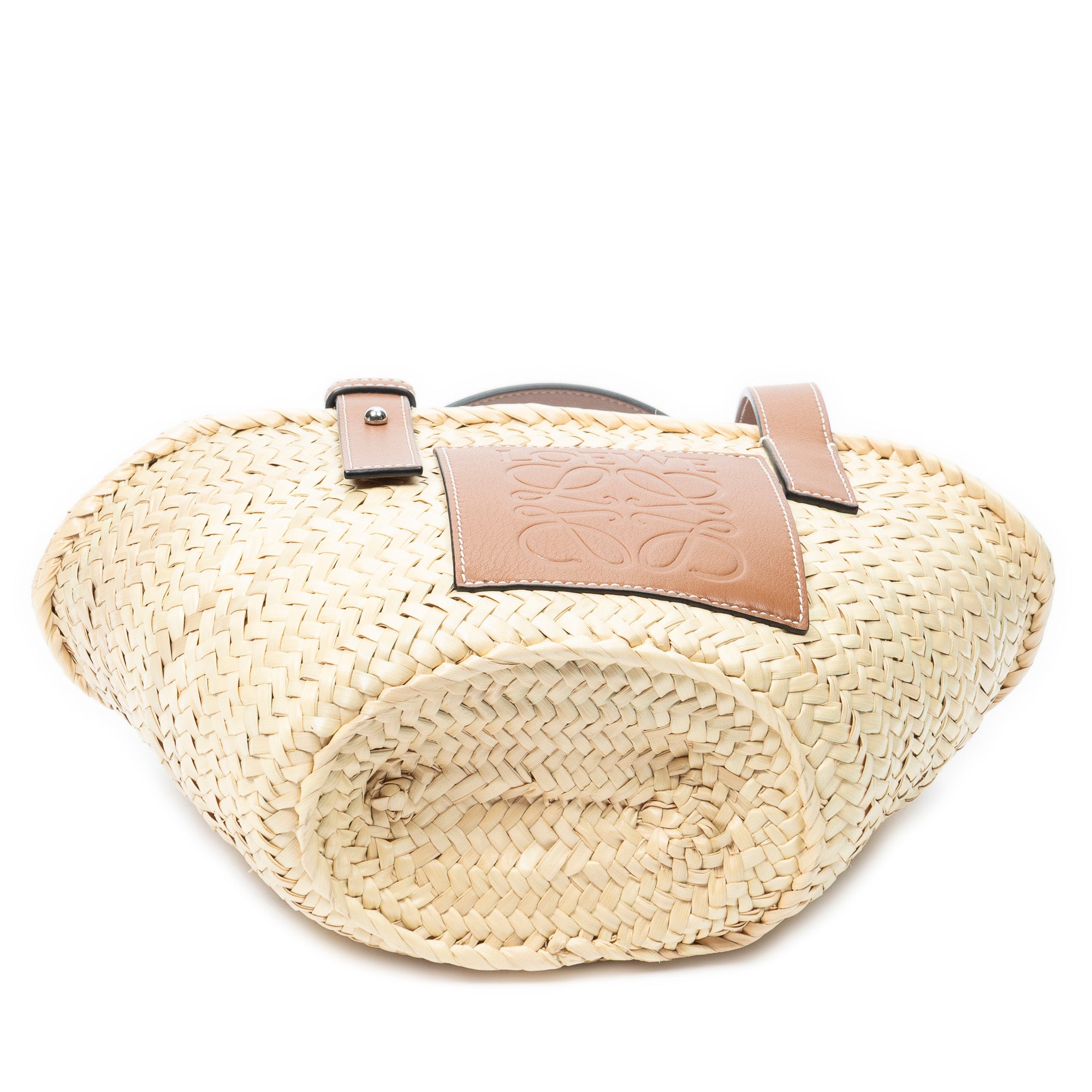 Handbag Small Panier Basket Natural Raffia Canvas