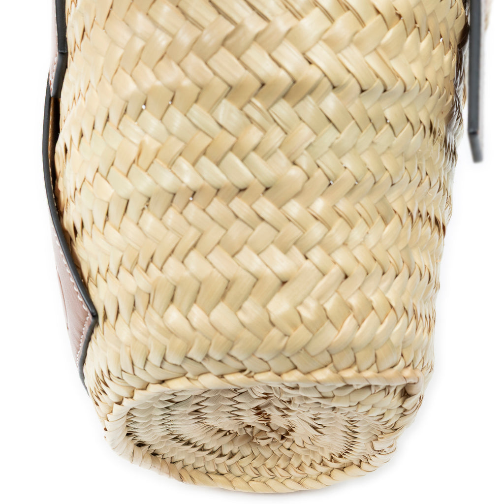 Handbag Small Panier Basket Natural Raffia Canvas