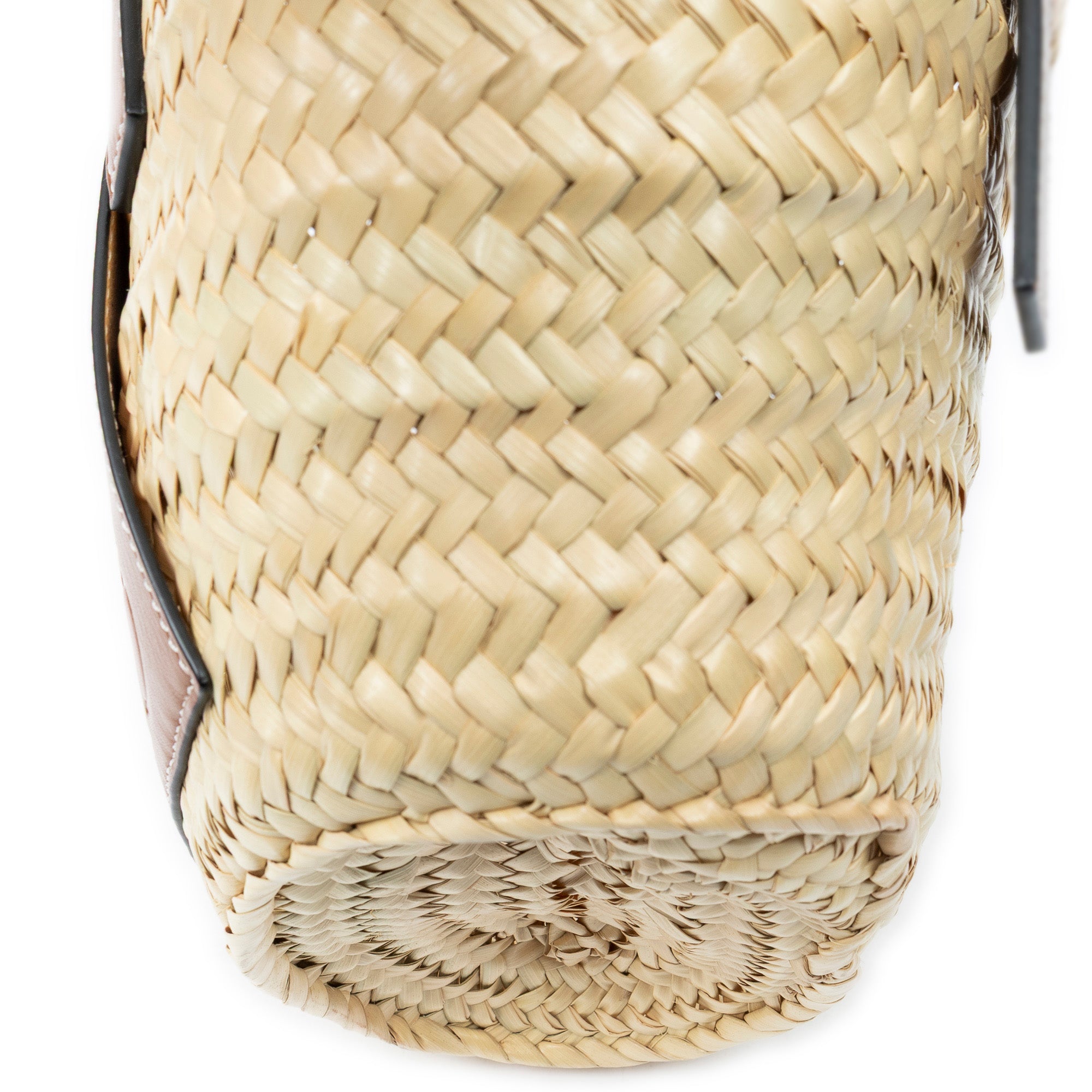 Handbag Small Panier Basket Natural Raffia Canvas