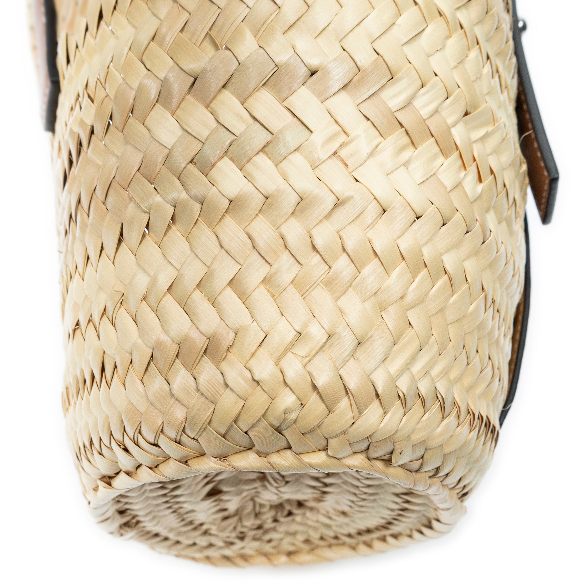 Handbag Small Panier Basket Natural Raffia Canvas