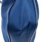 Shoulder Bag Small Zip Crossbody Blue Nylon Canvas