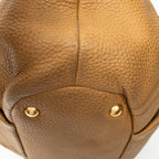 Shoulder Bag Convertible Tote Tan Vitello Daino Leather