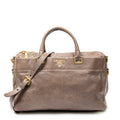 Shoulder Bag Slip Pocket Soft Boston Light Brown Vitello Lux Leather