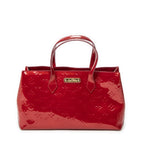 Handbag Wilshire PM Amarante Monogram Vernis