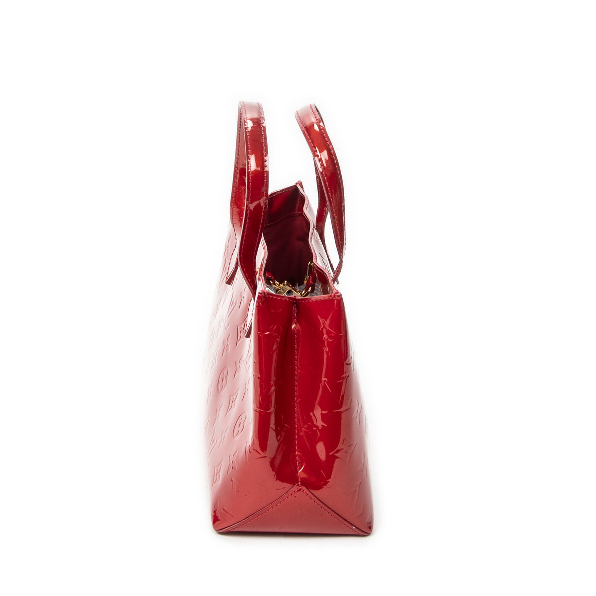 Handbag Wilshire PM Amarante Monogram Vernis