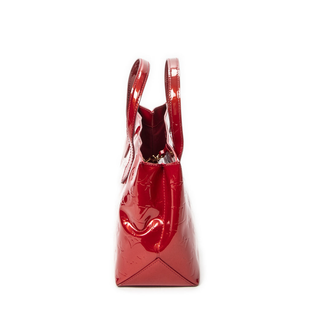 Handbag Wilshire PM Amarante Monogram Vernis