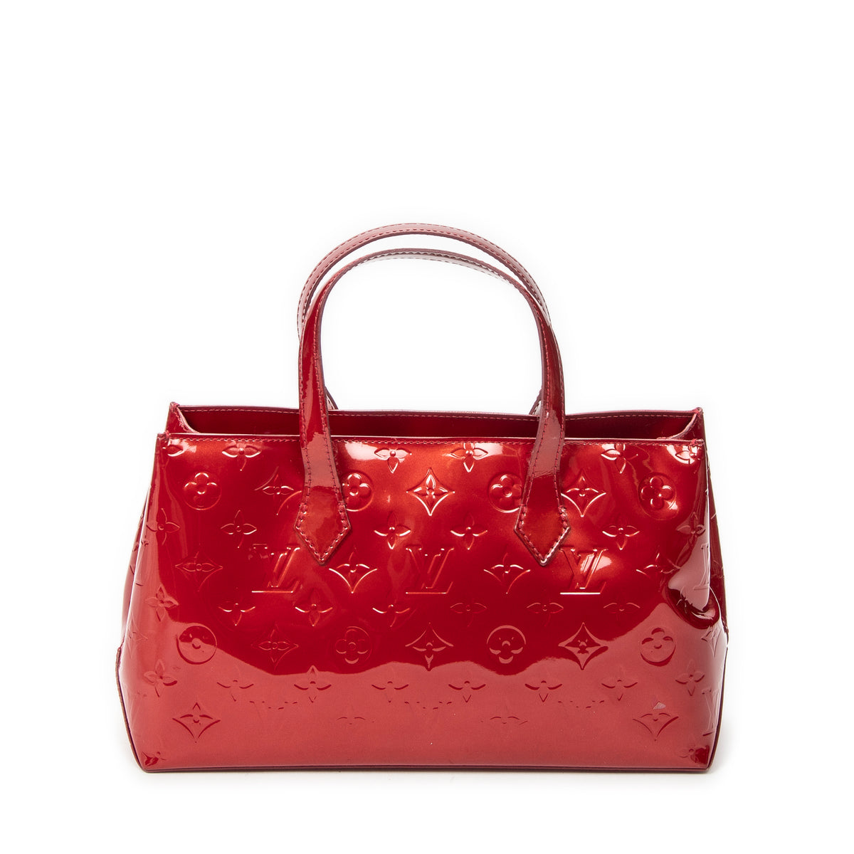 Handbag Wilshire PM Amarante Monogram Vernis