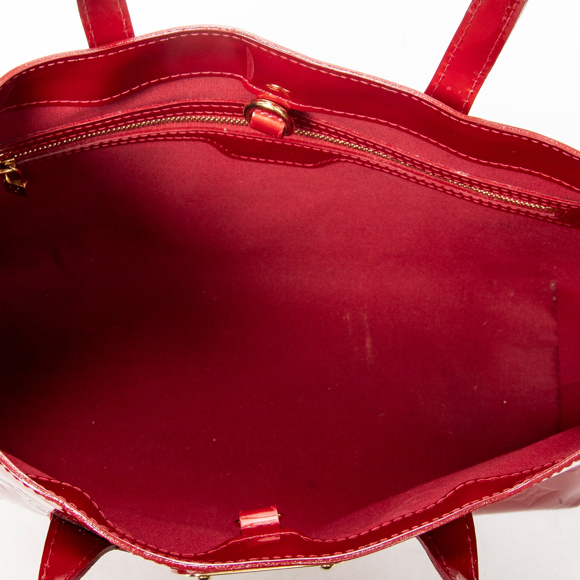Handbag Wilshire PM Amarante Monogram Vernis
