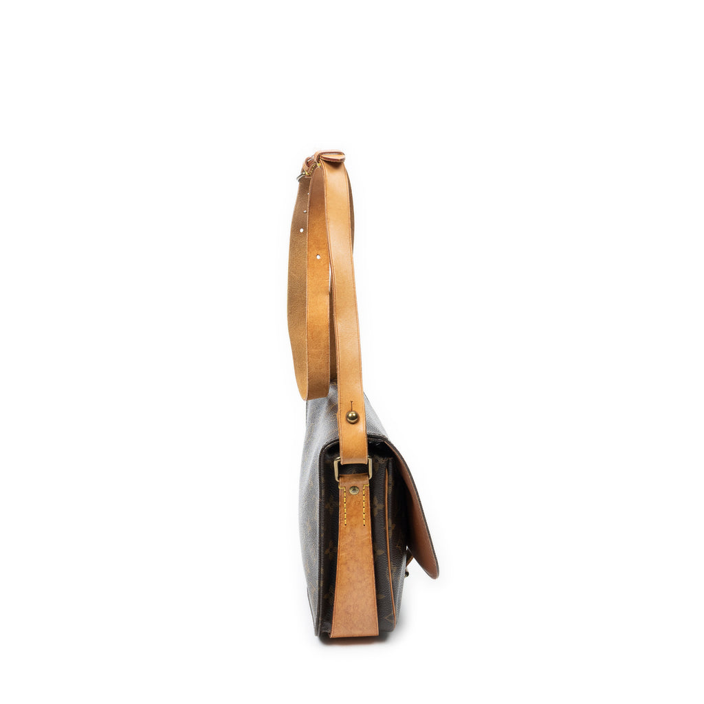 Shoulder Bag Cartouchiere MM Brown Monogram Canvas