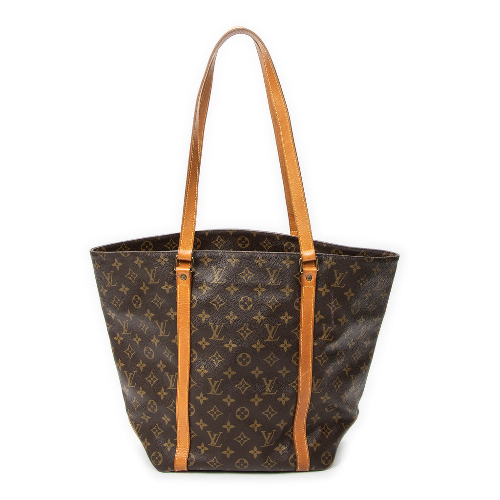 Shoulder Bag Sac Shopping PM Brown Monogram Canvas