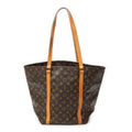 Shoulder Bag Sac Shopping PM Brown Monogram Canvas